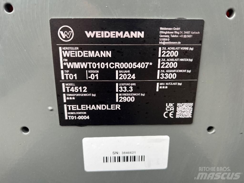 Weidemann 4512 Συστήματα τηλεχειρισμού για τη γεωργία