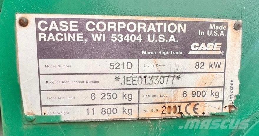 CASE 521 D Φορτωτές με λάστιχα (Τροχοφόροι)