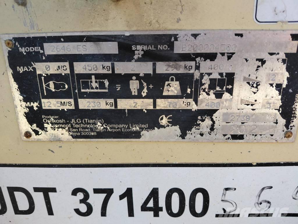 JLG 2646ES Ανυψωτήρες ψαλιδωτής άρθρωσης