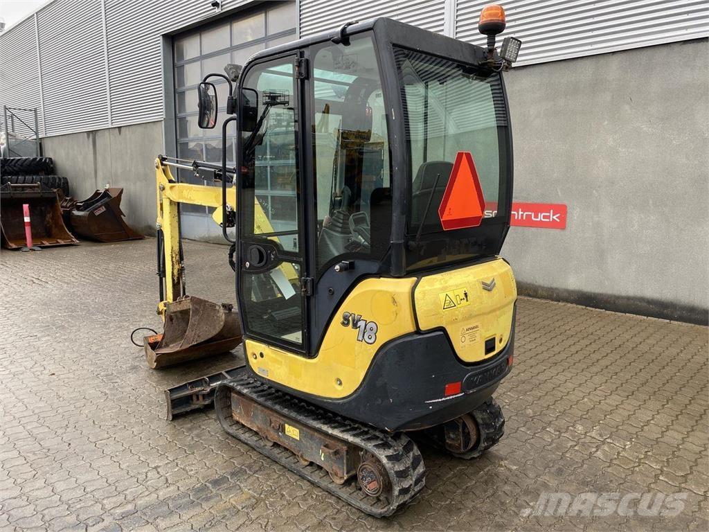 Yanmar SV18 Εκσκαφείς με τροχούς - λάστιχα