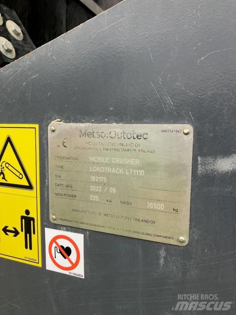 Metso LT 1110 Κινητοί σπαστήρες
