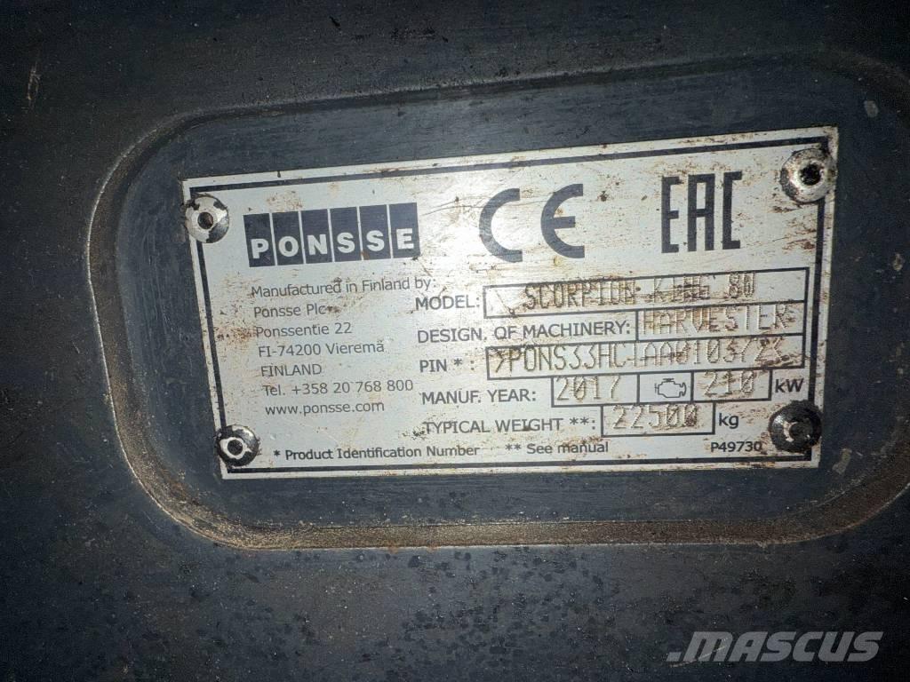 Ponsse Scorpion King Θεριζοαλωνιστικές μηχανές