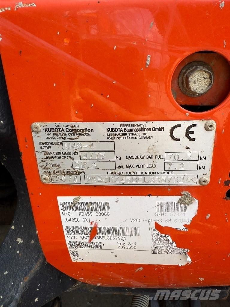 Kubota U 48 Εκσκαφάκι (διαβολάκι) < 7t