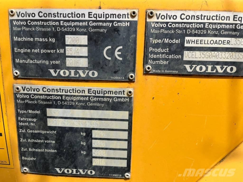 Volvo L 35 G Φορτωτές με λάστιχα (Τροχοφόροι)