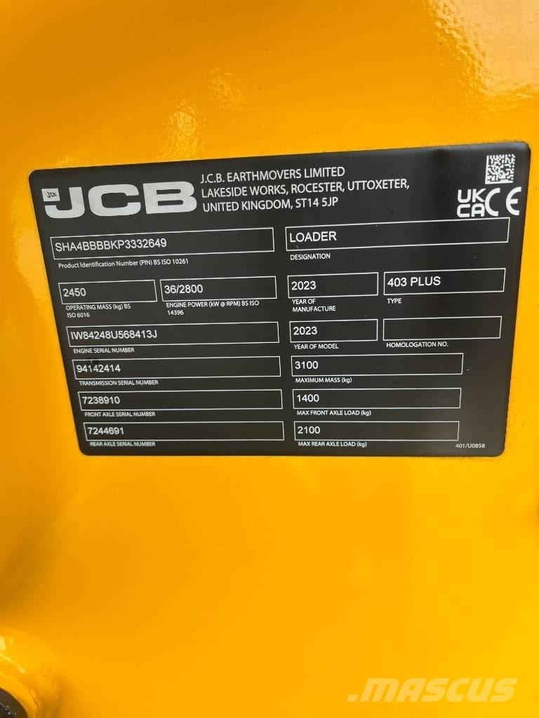 JCB 403 Agri Plus Φορτωτάκια