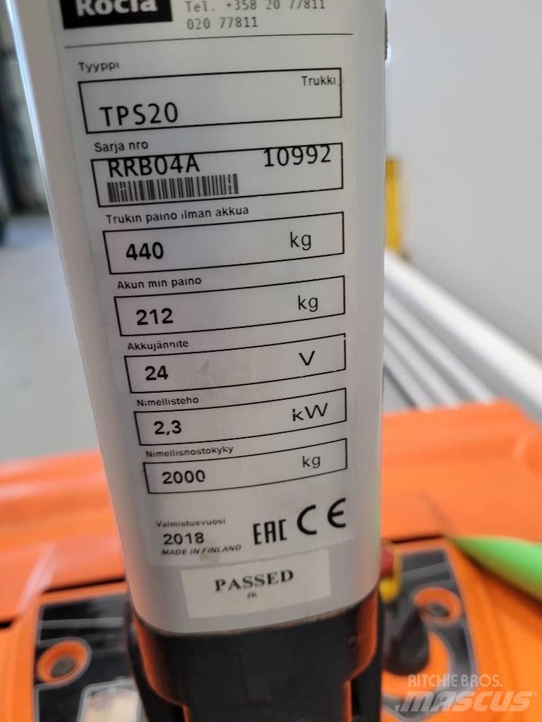 Rocla TPS20 Χειροκίνητο περονοφόρο ανυψωτικό με πλατφόρμα