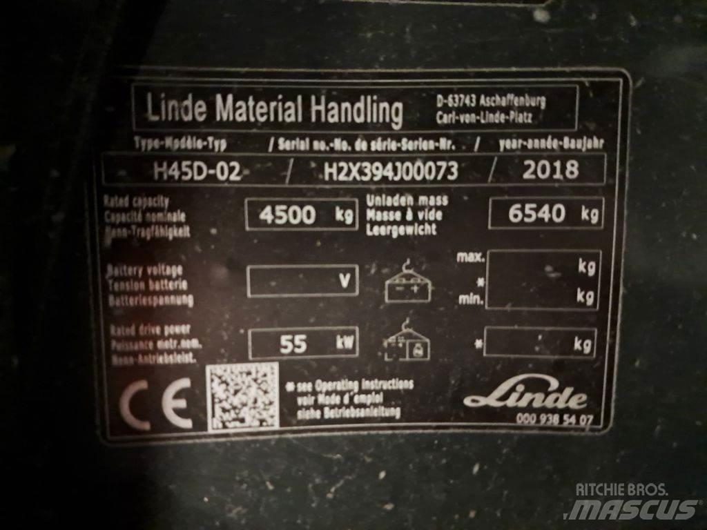 Linde H45D-02 Πετρελαιοκίνητα Κλαρκ