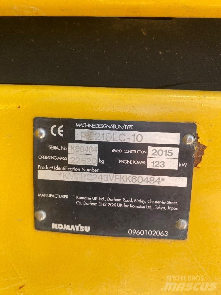Komatsu PC 210 LC-10 Εκσκαφείς με ερπύστριες