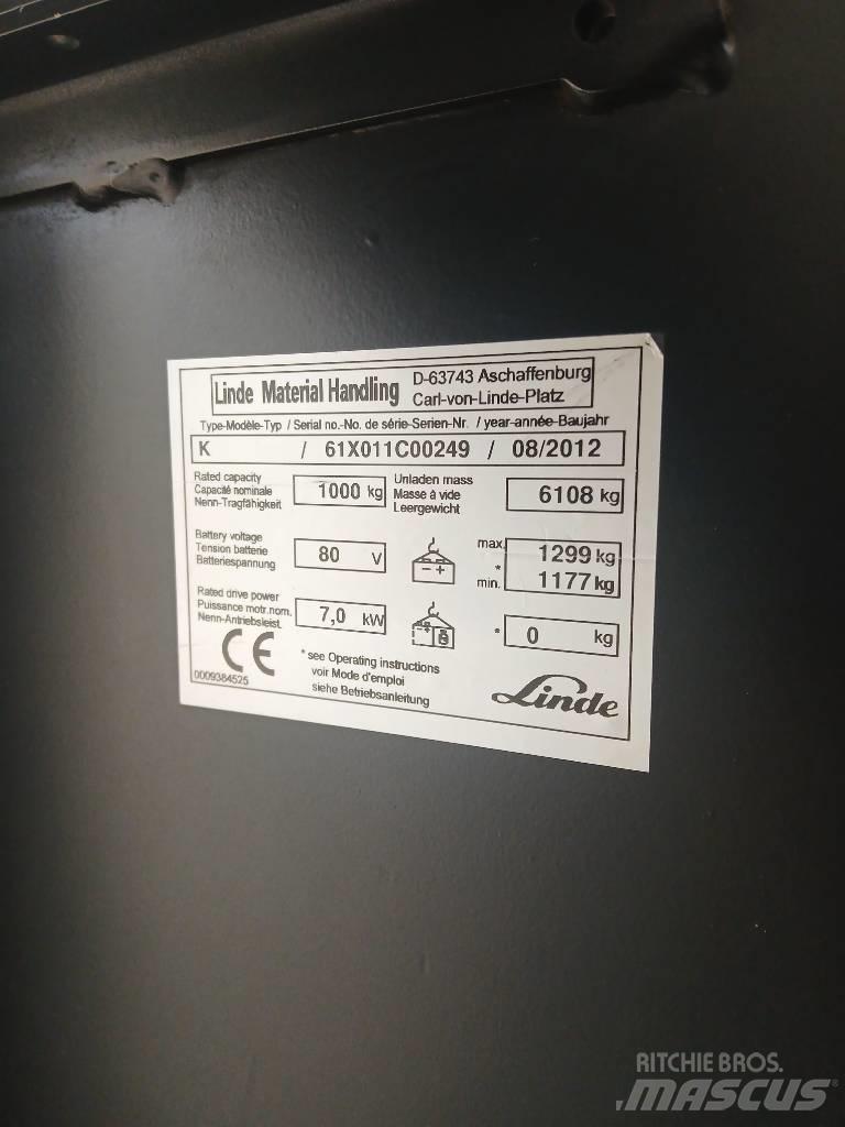Linde K 10 Περονοφόρο ανυψωτικό συλλογής παραγγελιών μεγάλου ύψους