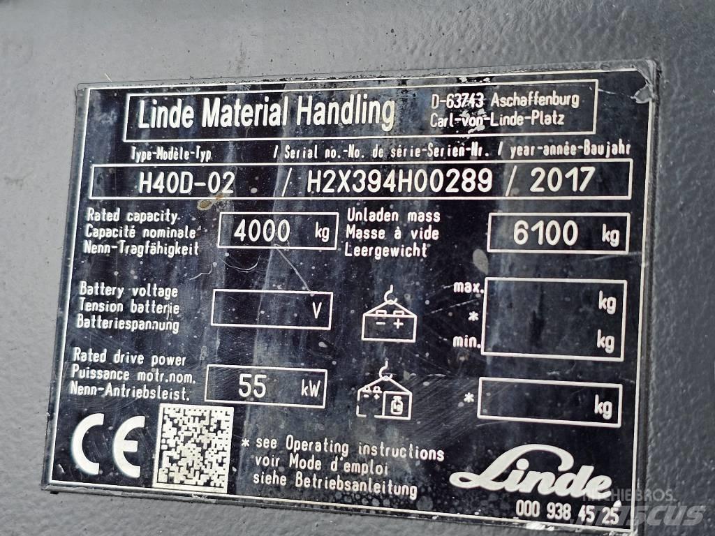 Linde H40D-02 Πετρελαιοκίνητα Κλαρκ