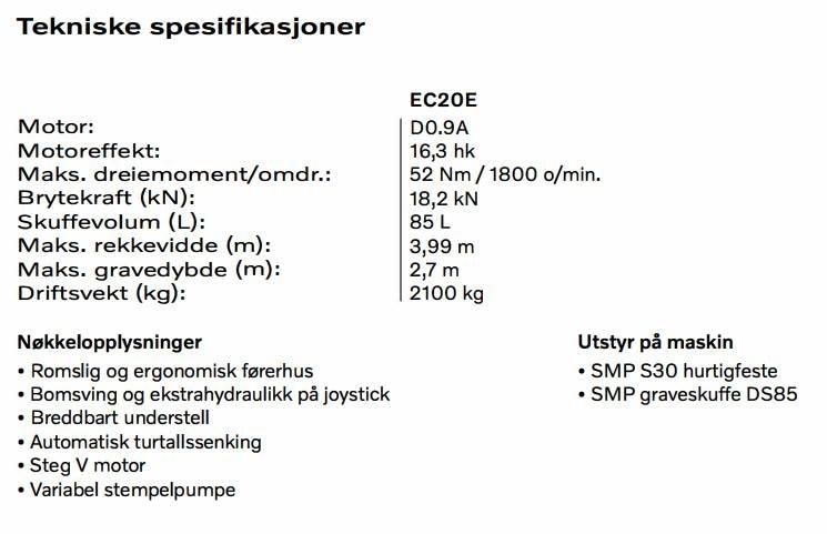 Volvo EC 20 E Εκσκαφάκι (διαβολάκι) < 7t