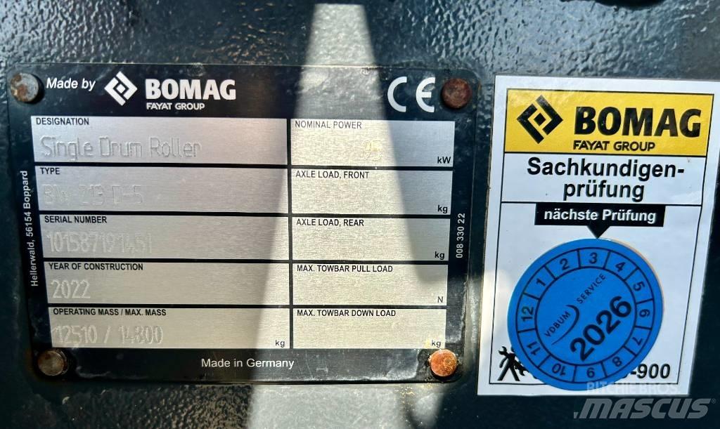 Bomag BW 213 D-5 Άλλοι κύλινδροι