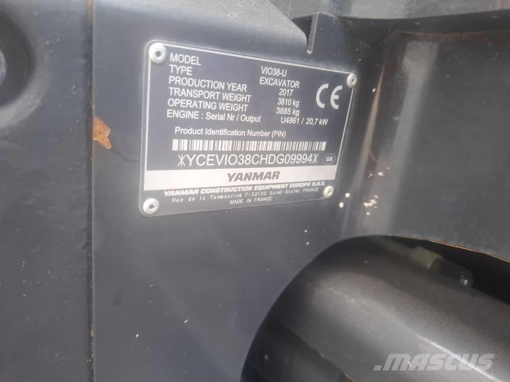 Yanmar Vio 38-U Εκσκαφάκι (διαβολάκι) < 7t