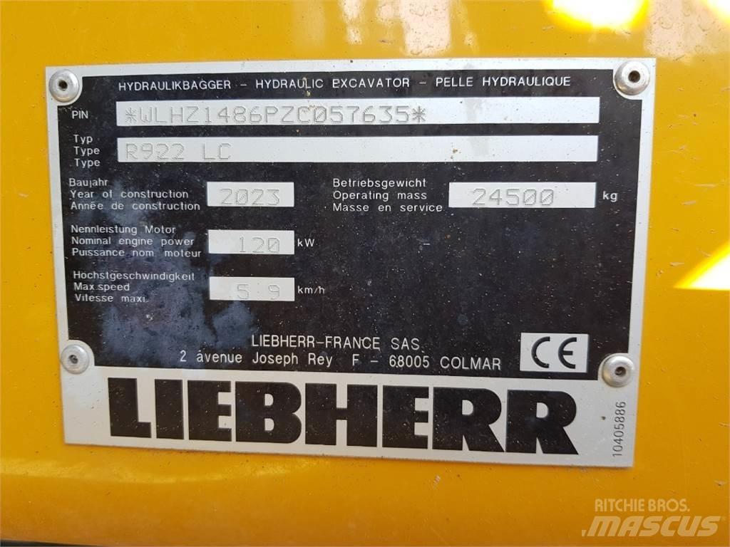 Liebherr R922 Εκσκαφείς με ερπύστριες