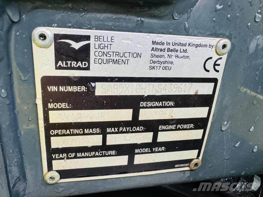 Altrad Belle DX1000 Dumpers εργοταξίου