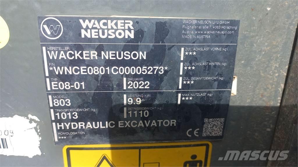 Wacker Neuson 803 Εκσκαφείς με ερπύστριες