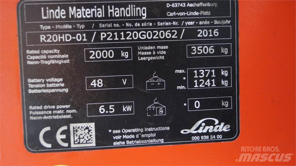 Linde R20HD Ανυψωτικά στενών δρόμων
