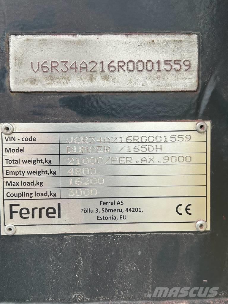 Ferrel 165DH Ανατρεπόμενες ρυμούλκες