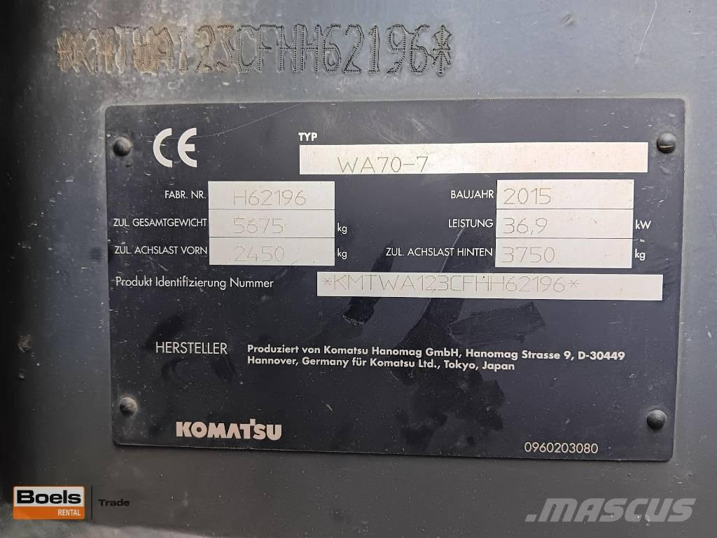 Komatsu WA 70-7 Φορτωτές με λάστιχα (Τροχοφόροι)