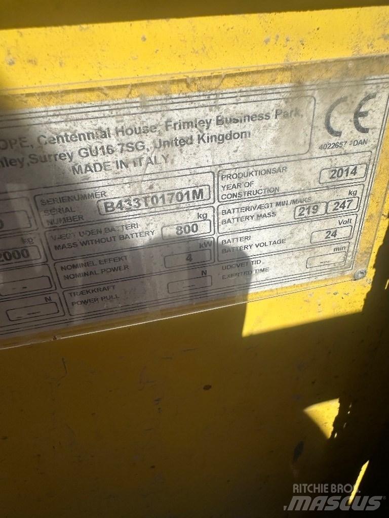 Hyster P 2.0 Ηλεκτρικά παλετοφόρα με ιστό