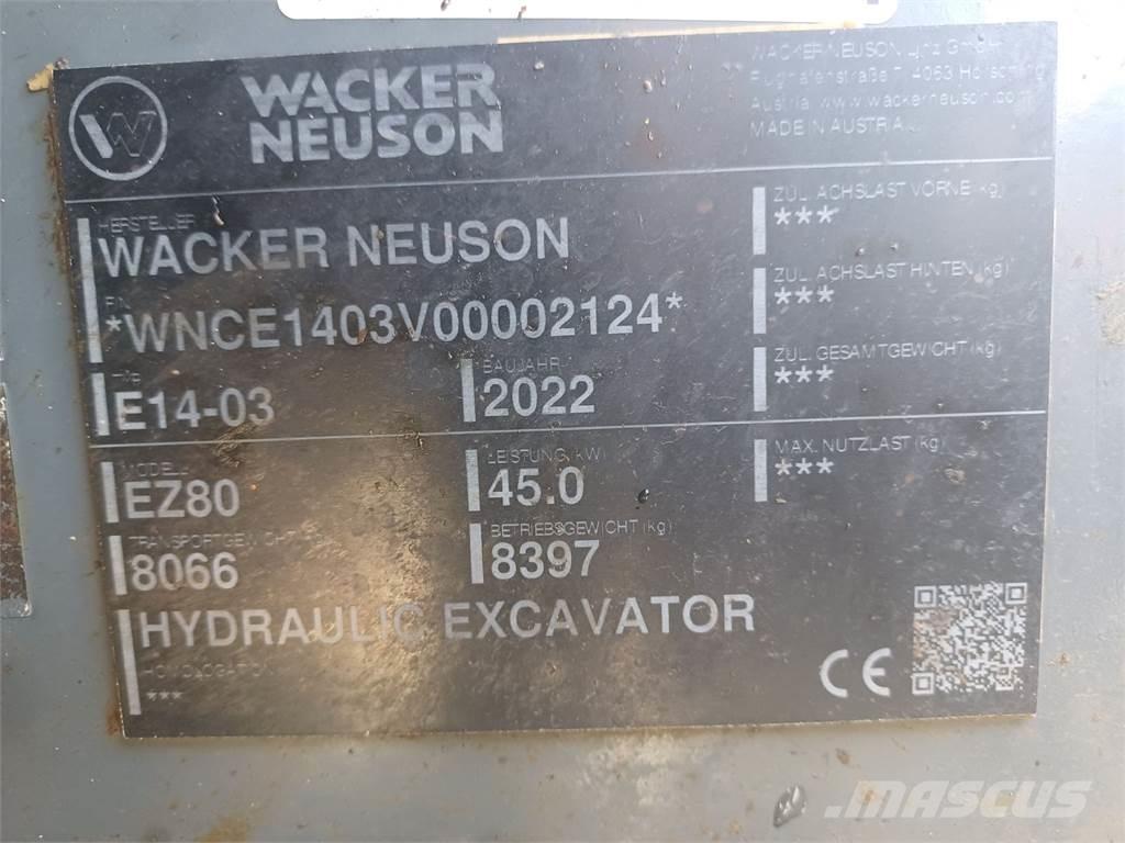 Wacker Neuson EZ80 Εκσκαφείς με ερπύστριες