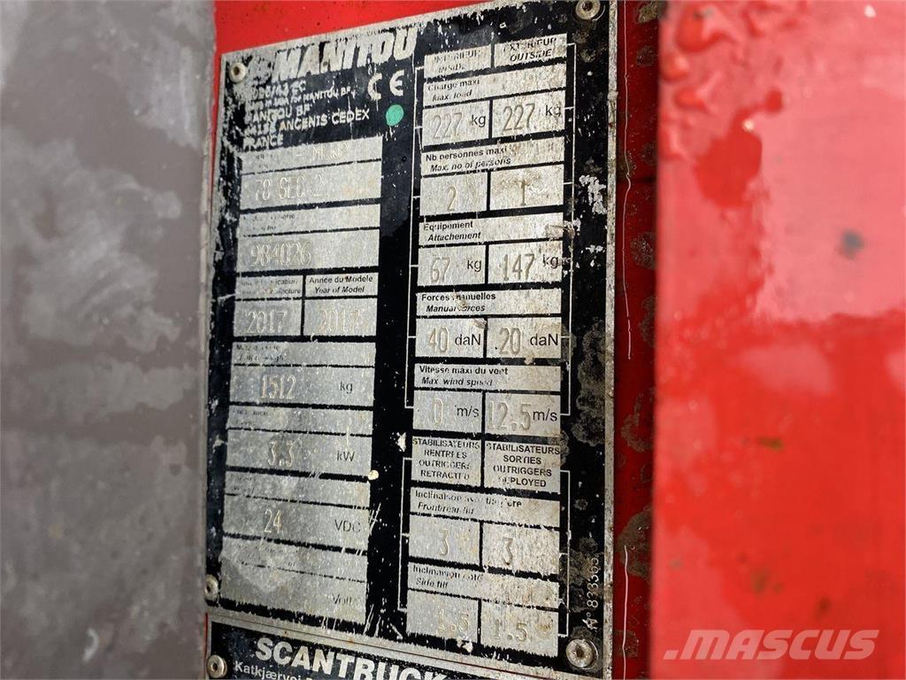 Manitou 78SEC Ανυψωτήρες ψαλιδωτής άρθρωσης