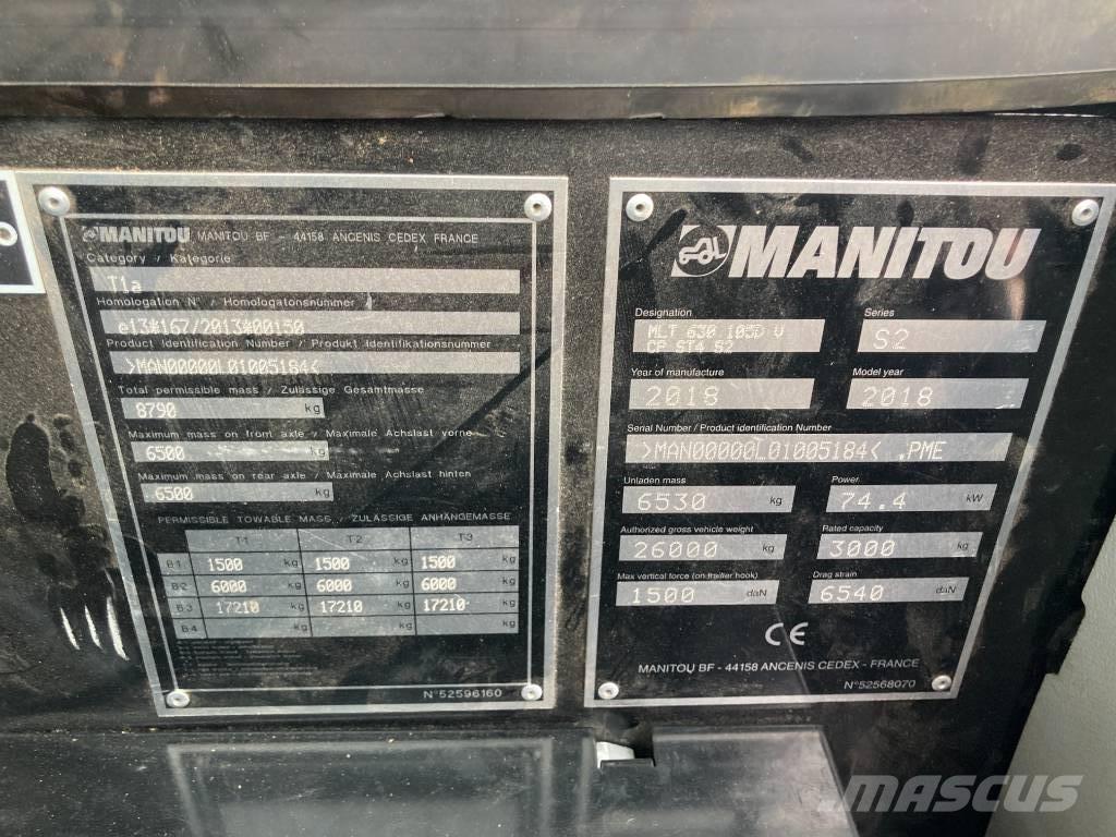 Manitou MLT 630-105 Τηλεσκοπικοί ανυψωτές