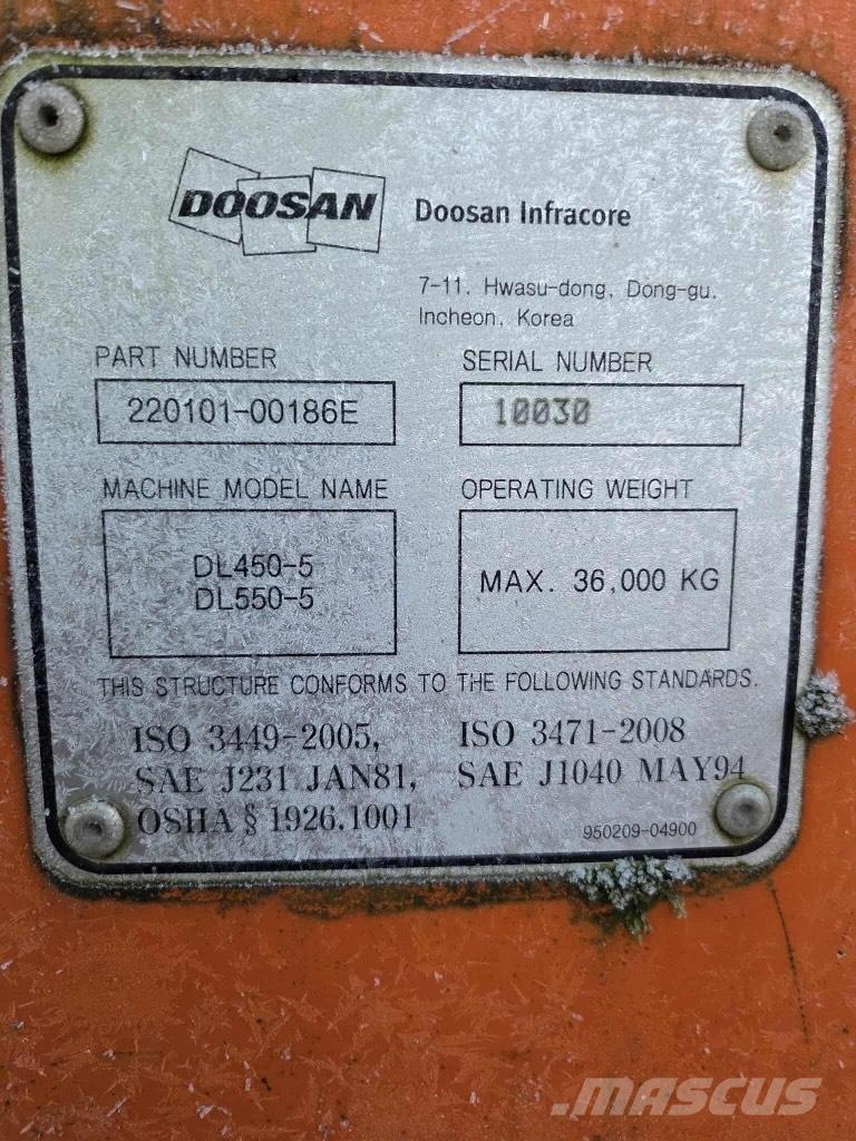 Doosan DL 450-5 Φορτωτές με λάστιχα (Τροχοφόροι)
