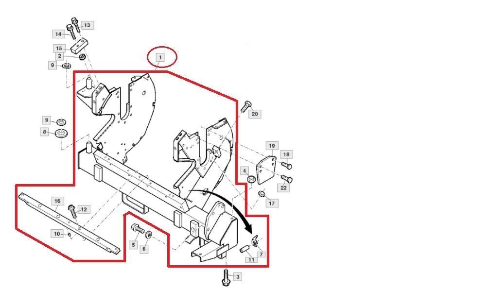 John Deere AXE10820 Αξεσουάρ μηχανών σανού και χορτονομής