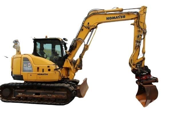 Komatsu PC 118 MR-8 Μπούμες και κουτάλες