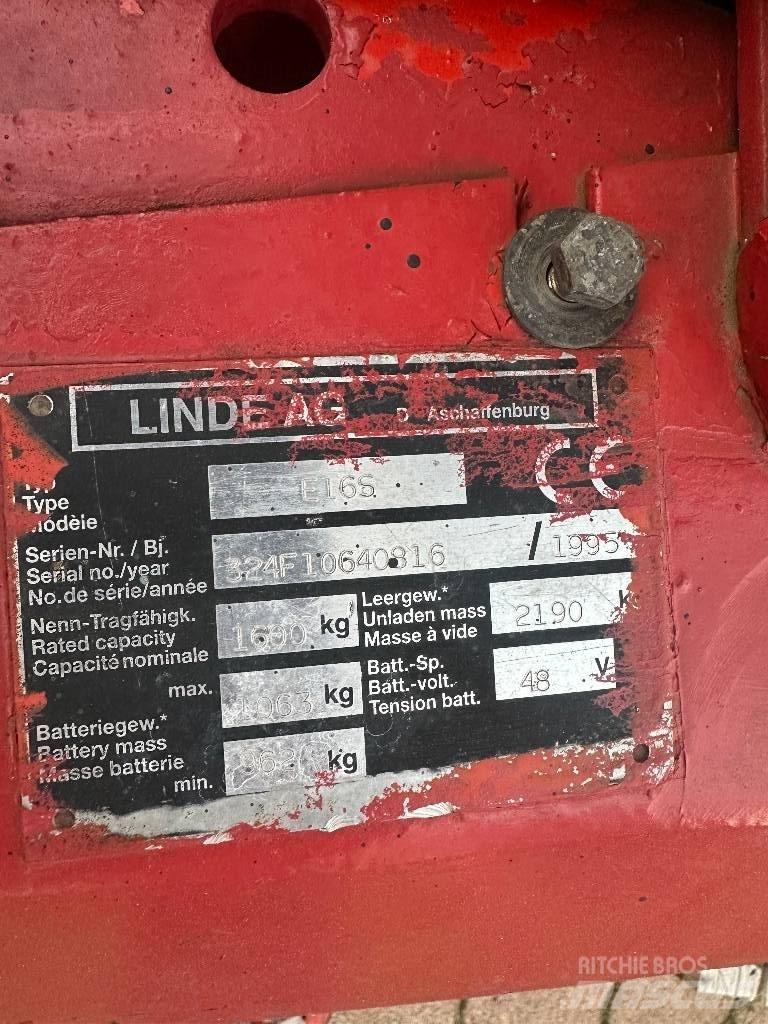 Linde E 16 S Ηλεκτρικά περονοφόρα ανυψωτικά κλαρκ