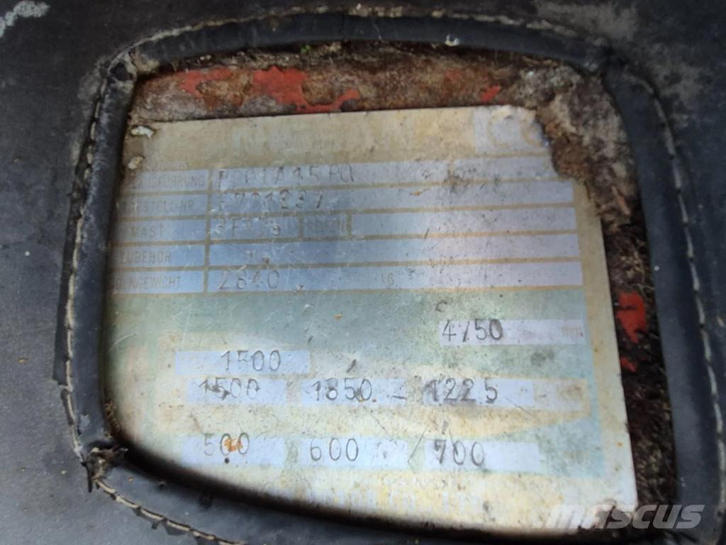 Nissan pd01a15po Περονοφόρα ανυψωτικά κλαρκ με φυσικό αέριο LPG