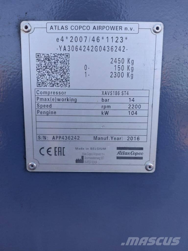 Atlas Copco XAVS186 Συμπιεστές