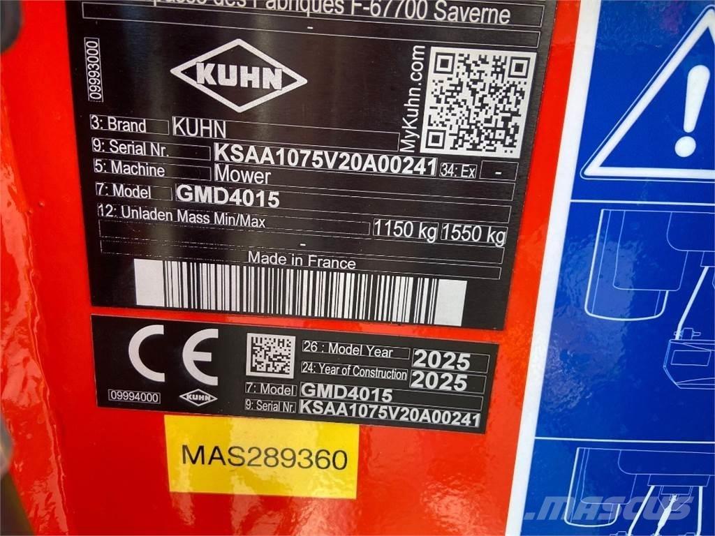 Kuhn GMD4015 Χορτοκοπτικά-διαμορφωτές