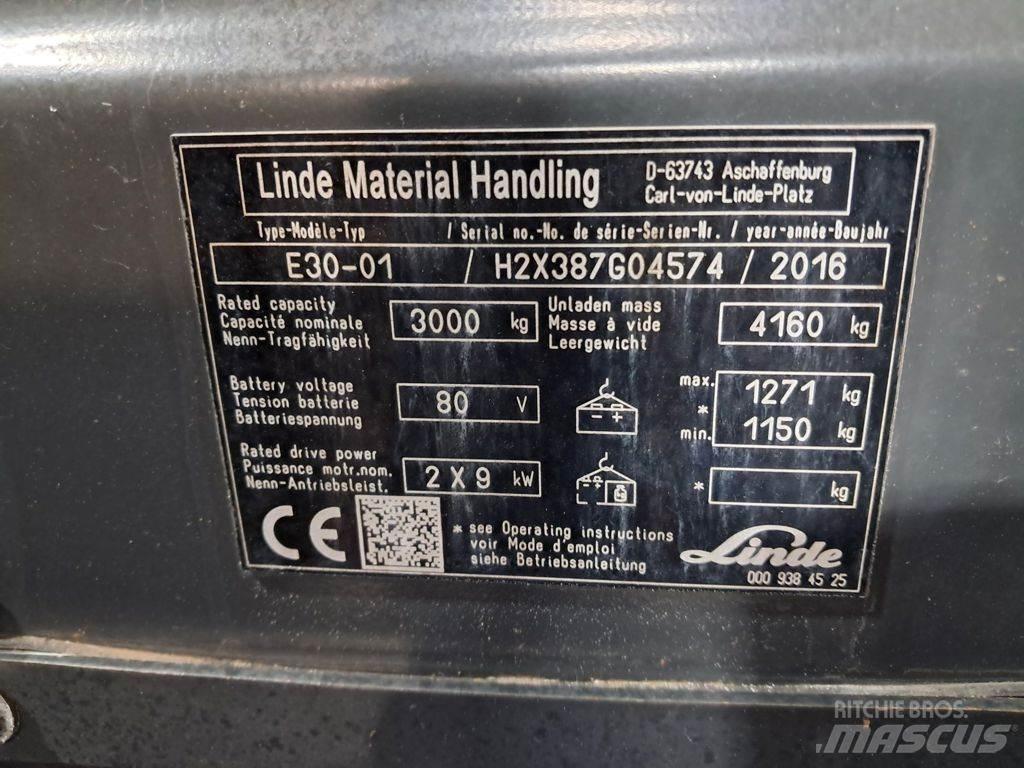 Linde E30-01 Ηλεκτρικά περονοφόρα ανυψωτικά κλαρκ