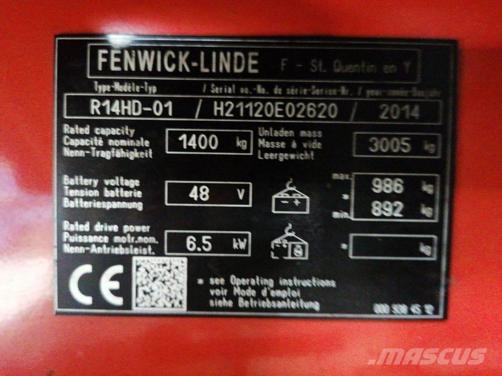 Linde R14HD-01 Ανυψωτικά στενών δρόμων