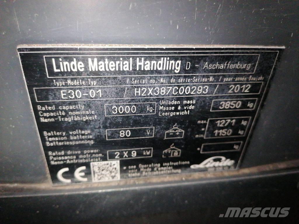Linde E30-01 Ηλεκτρικά περονοφόρα ανυψωτικά κλαρκ