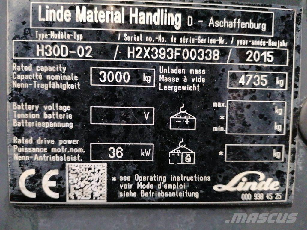 Linde H30D-02 Πετρελαιοκίνητα Κλαρκ