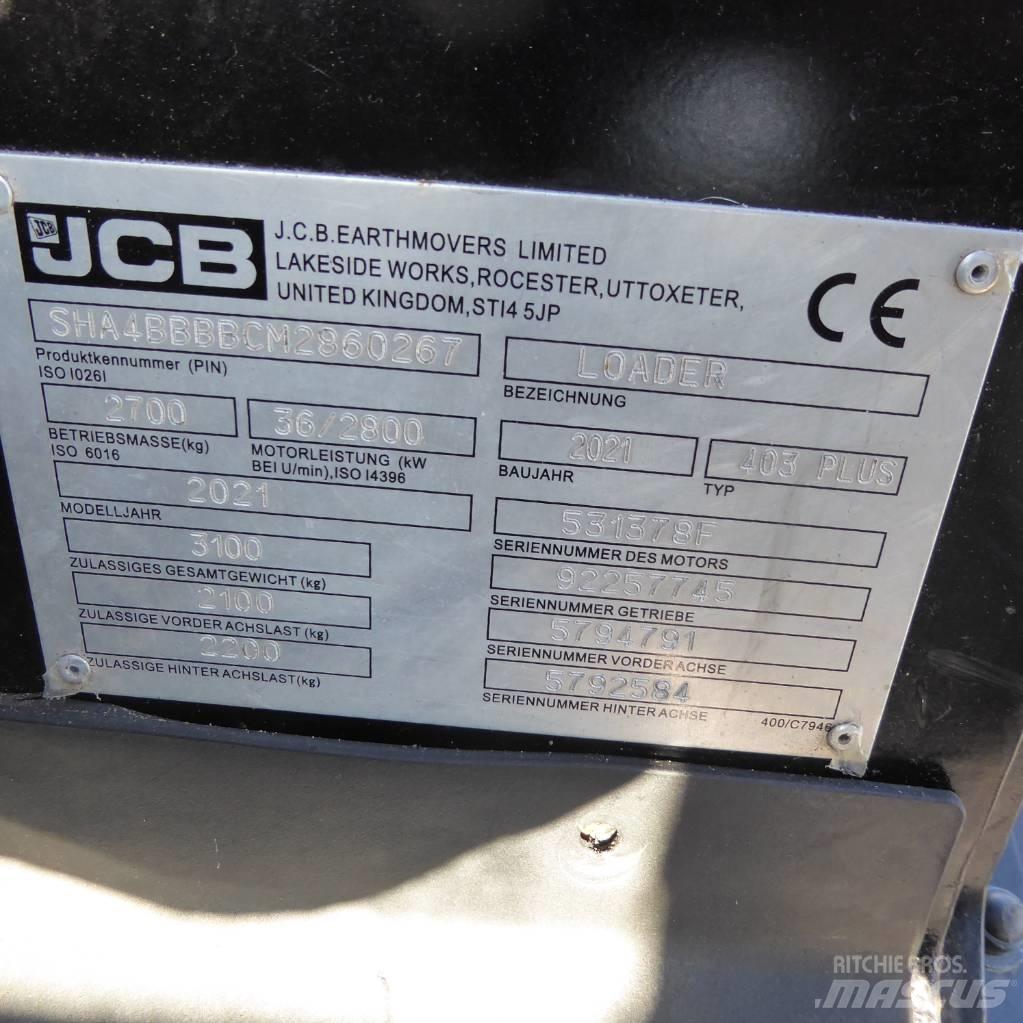 JCB 403 plus Φορτωτές με λάστιχα (Τροχοφόροι)