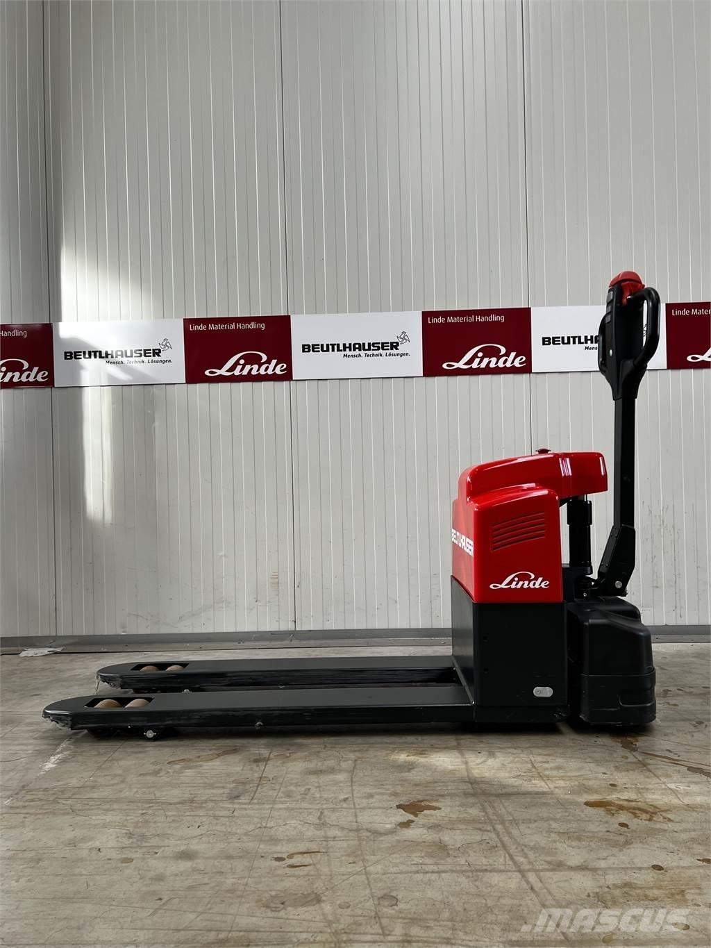 Linde MT15 Παλετοφόρα πεζού χειριστή με ιστό