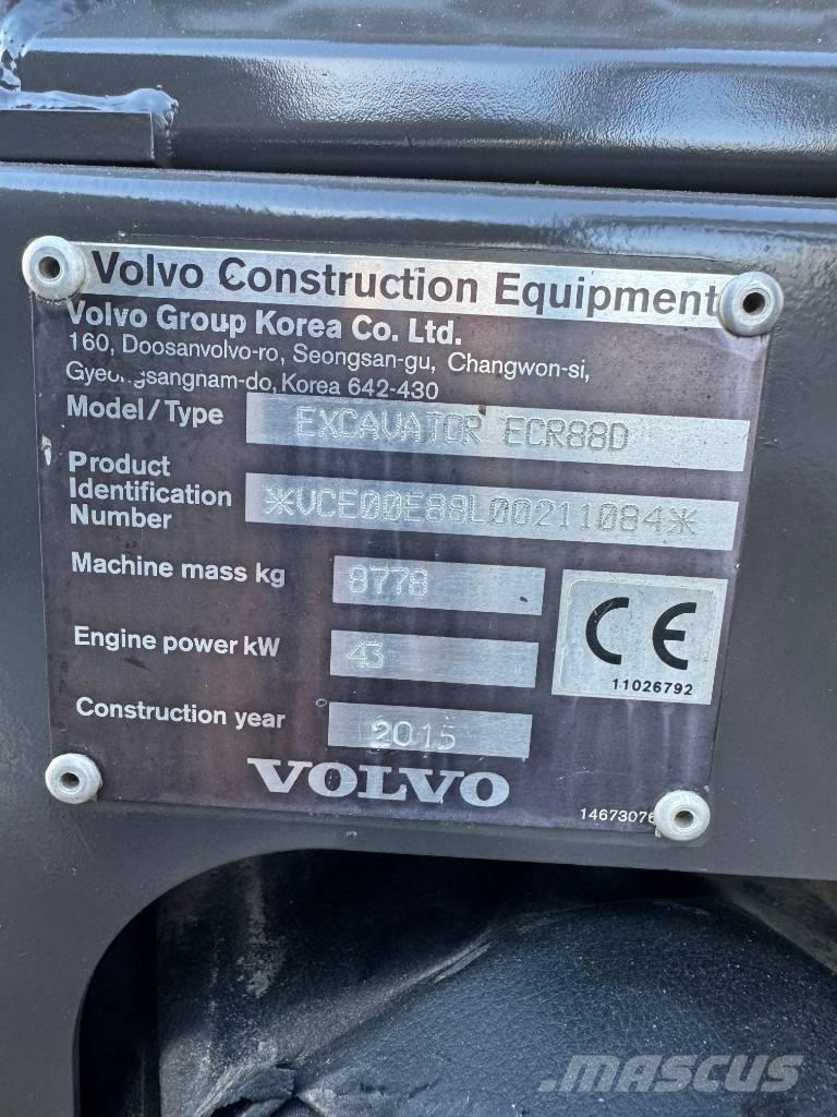Volvo ECR 88 D Μίνι εκσκαφείς 7t - 12t
