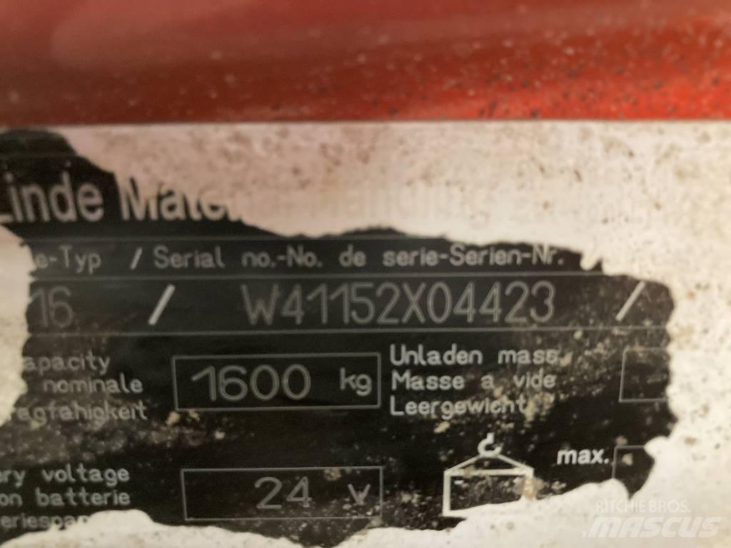 Linde T16/1152 Χειροκίνητο περονοφόρο ανυψωτικό