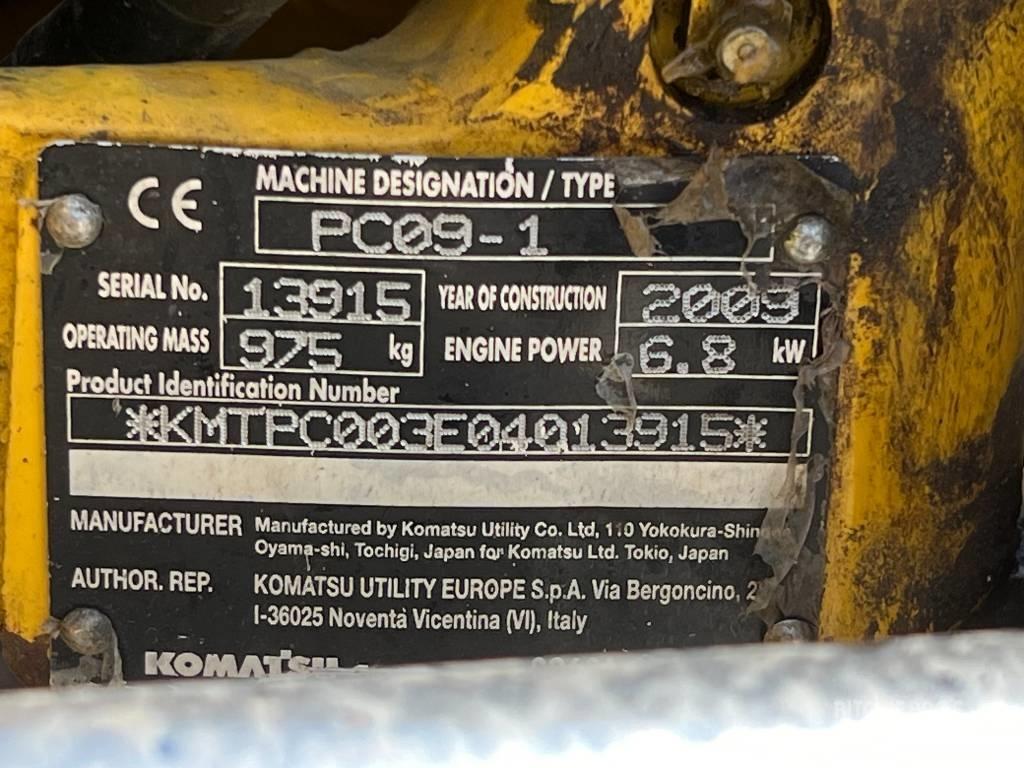 Komatsu PC 09-1 Εκσκαφάκι (διαβολάκι) < 7t