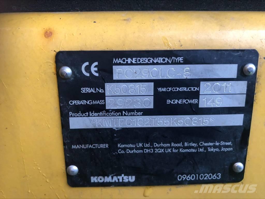 Komatsu PC 290 LC-8 Εκσκαφείς με ερπύστριες