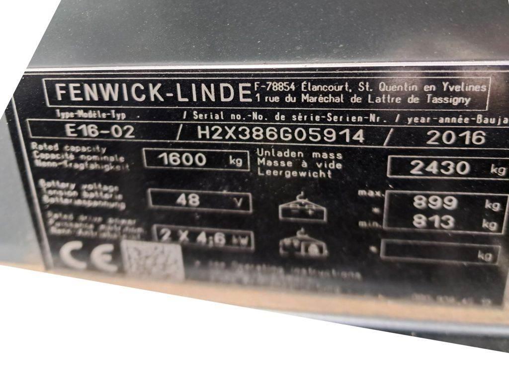 Linde E16-02 Ηλεκτρικά περονοφόρα ανυψωτικά κλαρκ