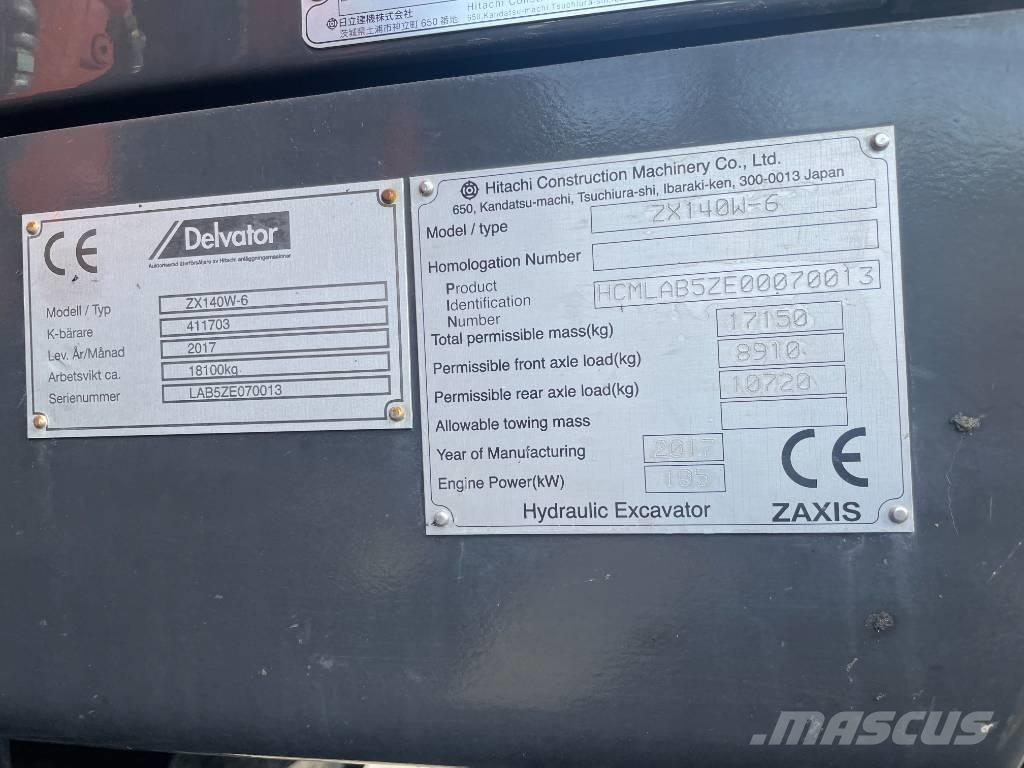 Hitachi 140W Εκσκαφείς με τροχούς - λάστιχα