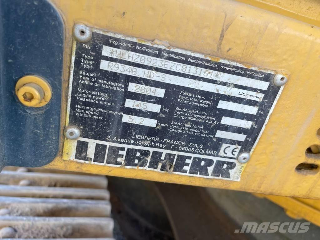 Liebherr R 934 B Εκσκαφείς με ερπύστριες