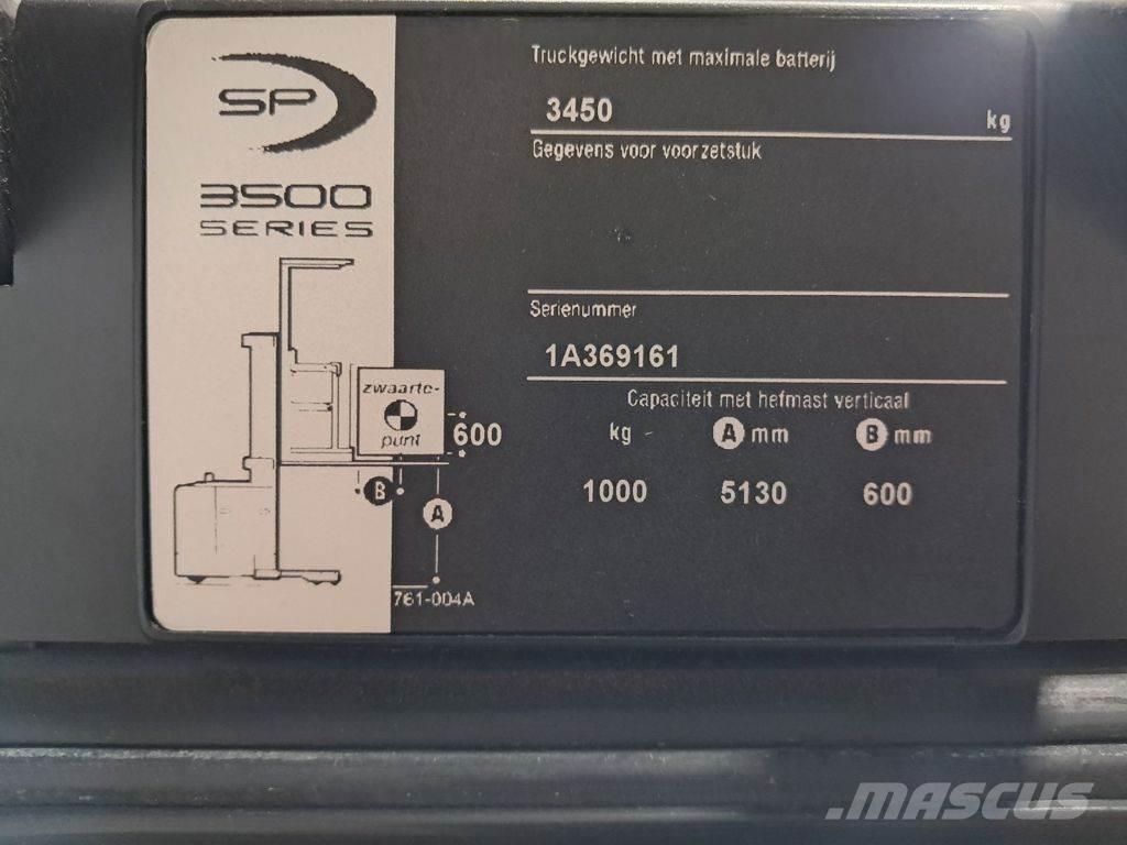 Crown SP3512 Περονοφόρο ανυψωτικό συλλογής παραγγελιών μικρού ύψους