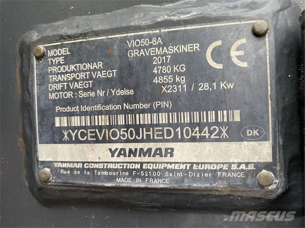 Yanmar VIO50-6 Εκσκαφείς με τροχούς - λάστιχα