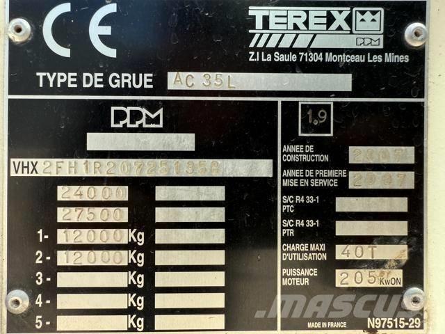 Terex AC 35 L Γερανοί παντός εδάφους